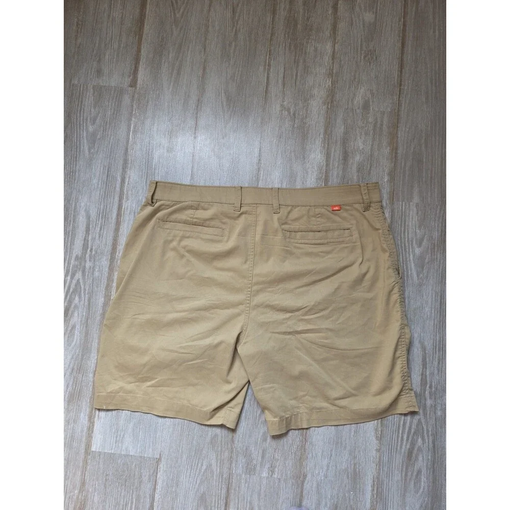Nike Dri-FIT Men’s Khaki Chino Golf Shorts Tan Flat Front Size 40x7 GUC